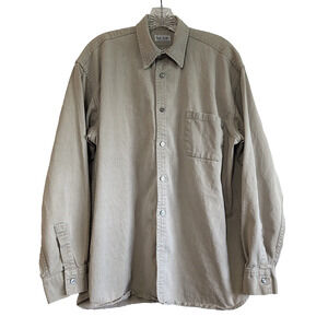 Vintage Paul Smith London Beige Button-Down Long Sleeve Shirt Size 39 cm 15.5"